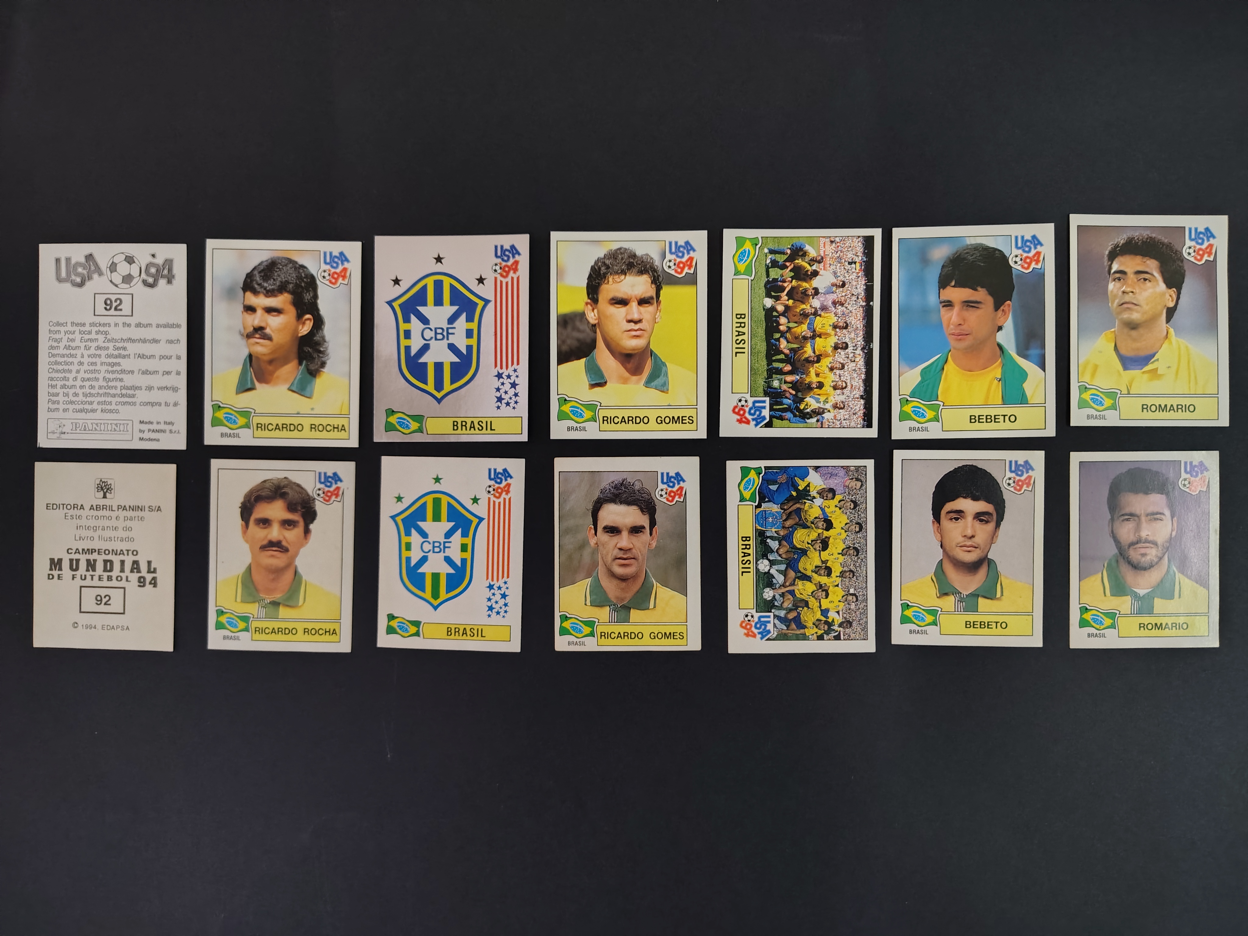 WORLD CUP USA 94 - COMPLETE STICKERS SET BRAZIL ED. "ABRIL PANINI"