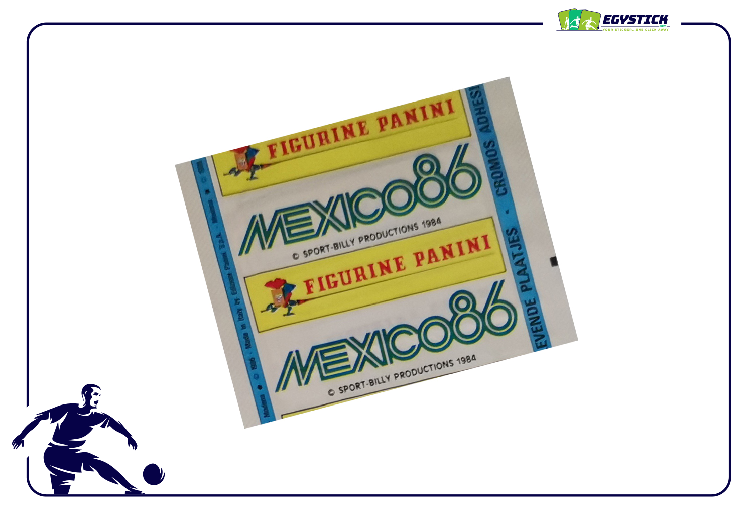 PANINI WORLD CUP MEXICO 1986 - SELAED PACKET HORIZONTAL BACK"