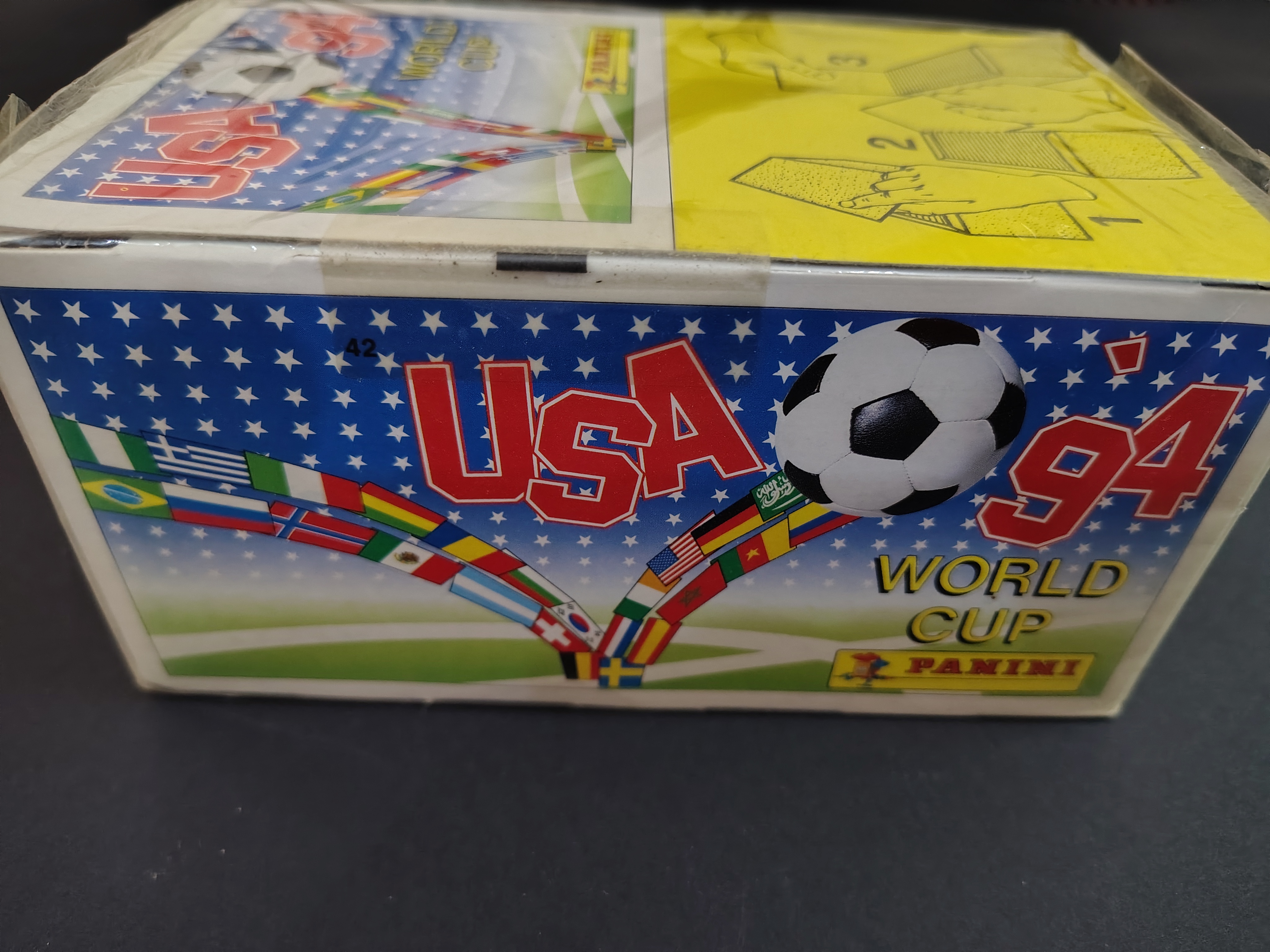 WORLD CUP USA 94 -FACTORY SEALED BOX 100 PACKETS EUROPE ED.