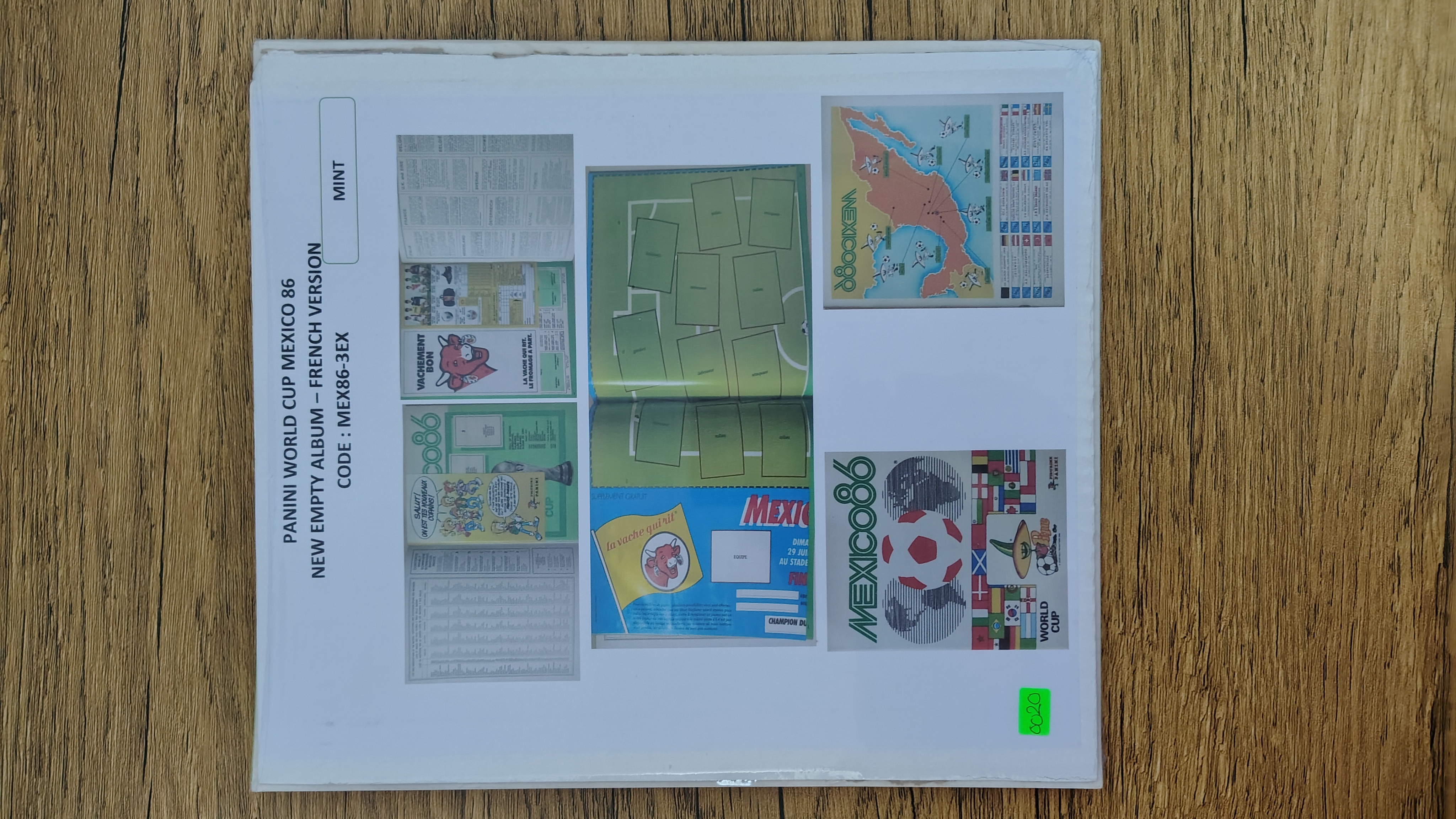 WORLD CUP MEXICO 86 EMPTY ALBUM FRENCH LA VASHE QUI RIT VERSION