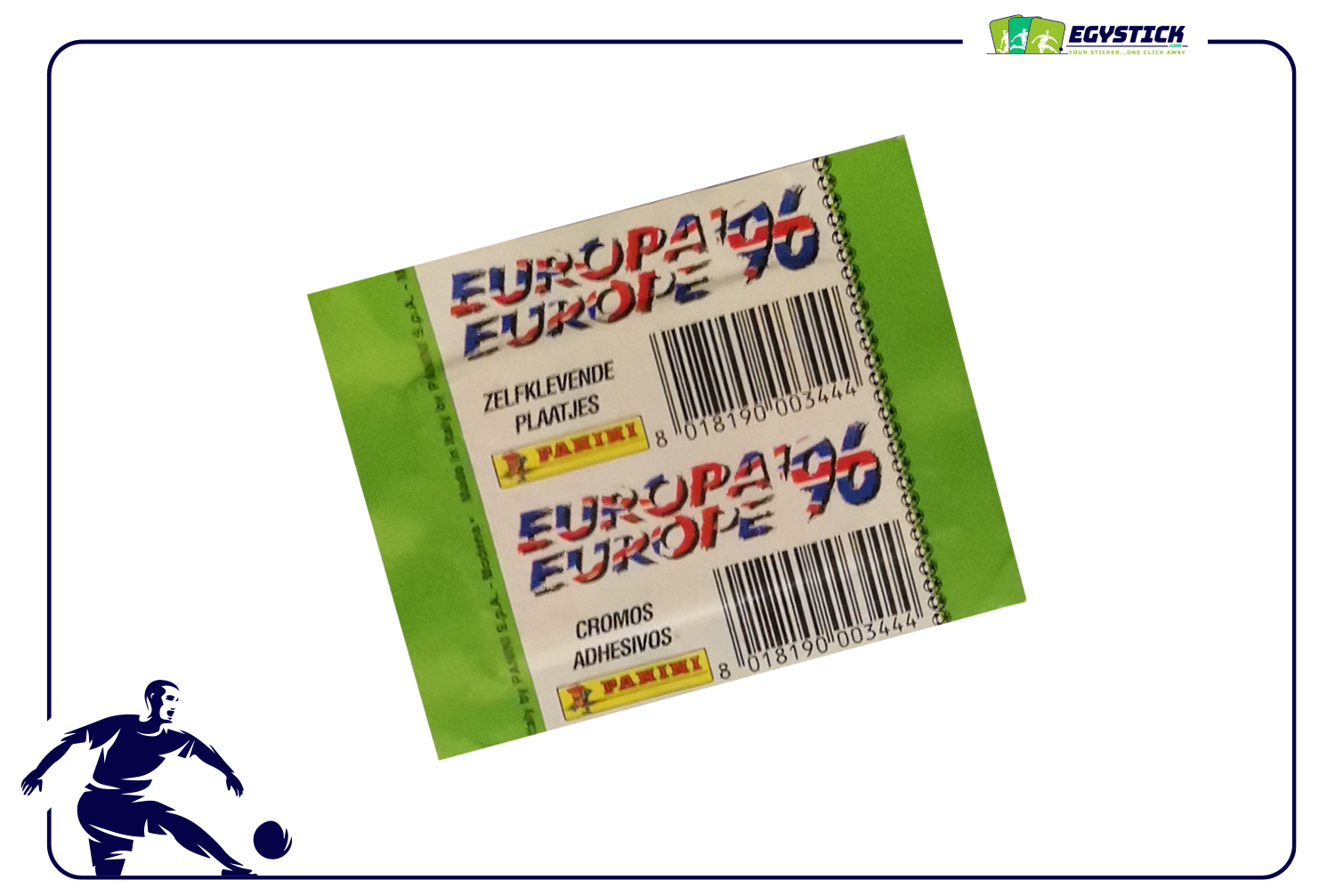 PANINI EURO 96  - SEALED PACKET INT. VERSION HORIZONTAL BACK