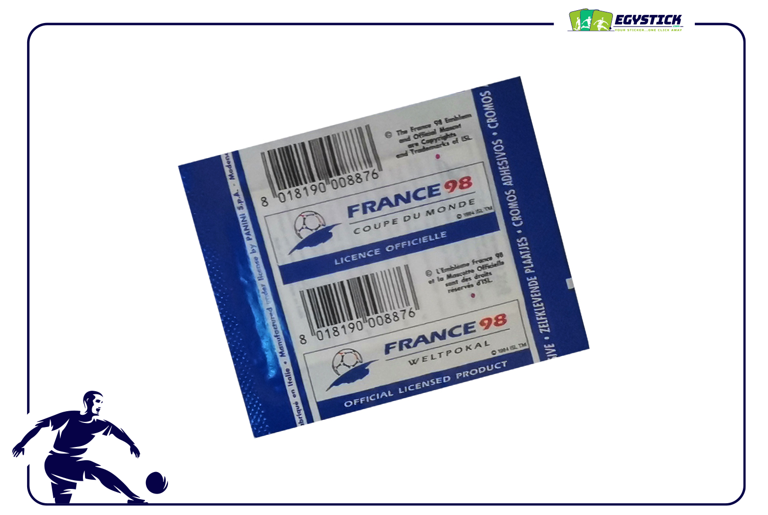 PANINI WORLD CUP FRANCE 98 - SEALED PACKET "HORIZONTAL BACK"