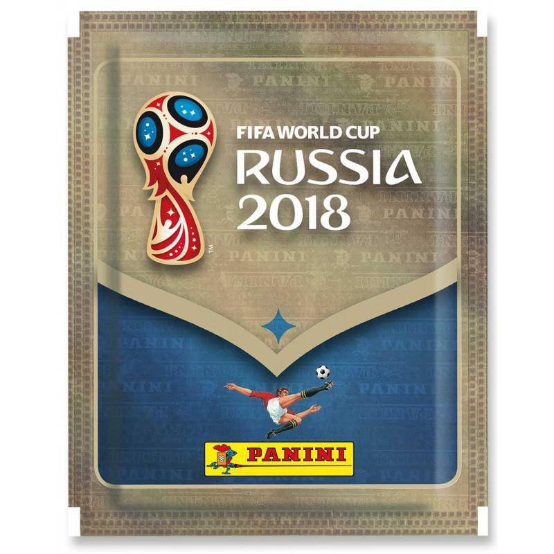 PANINI FIFA WORLD CUP RUSSIA 2018 - SEALED PACKET - PINK BACK STICKERS VERSION