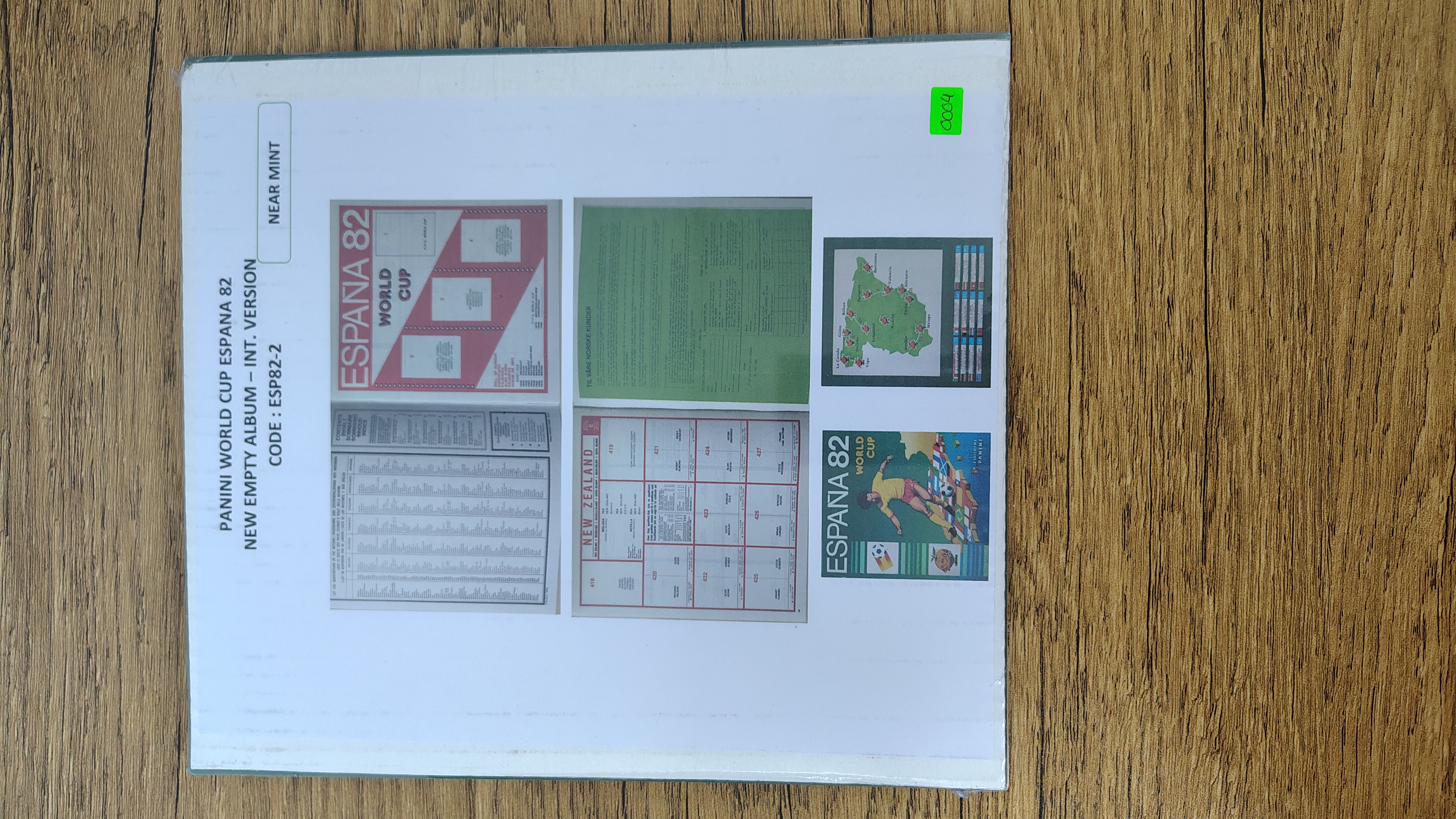 WORLD CUP ESPANA 82. EMPTY ALBUM INT. VERSION