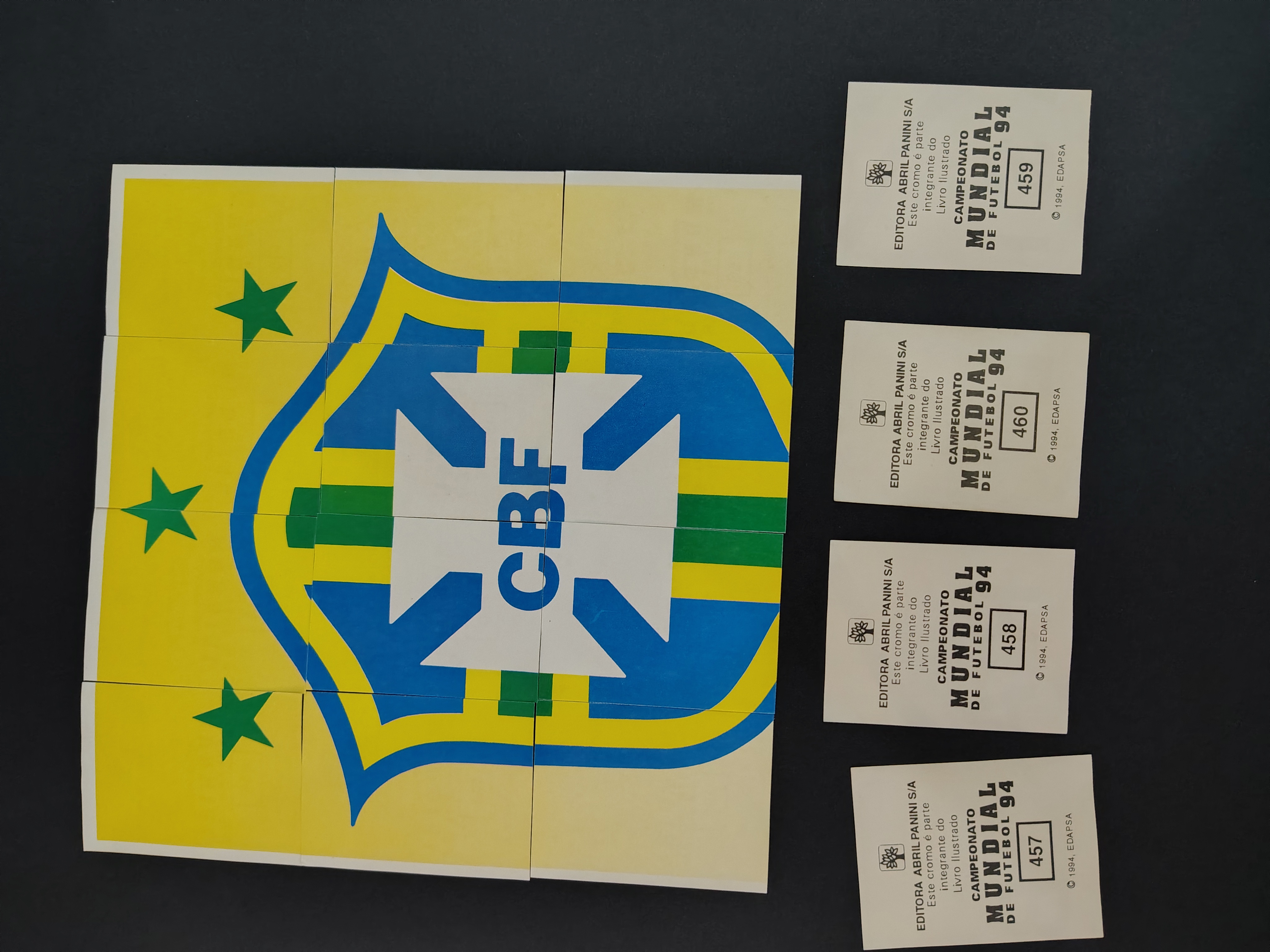WORLD CUP USA 94 - COMPLETE STICKERS SET BRAZIL ED. "ABRIL PANINI"