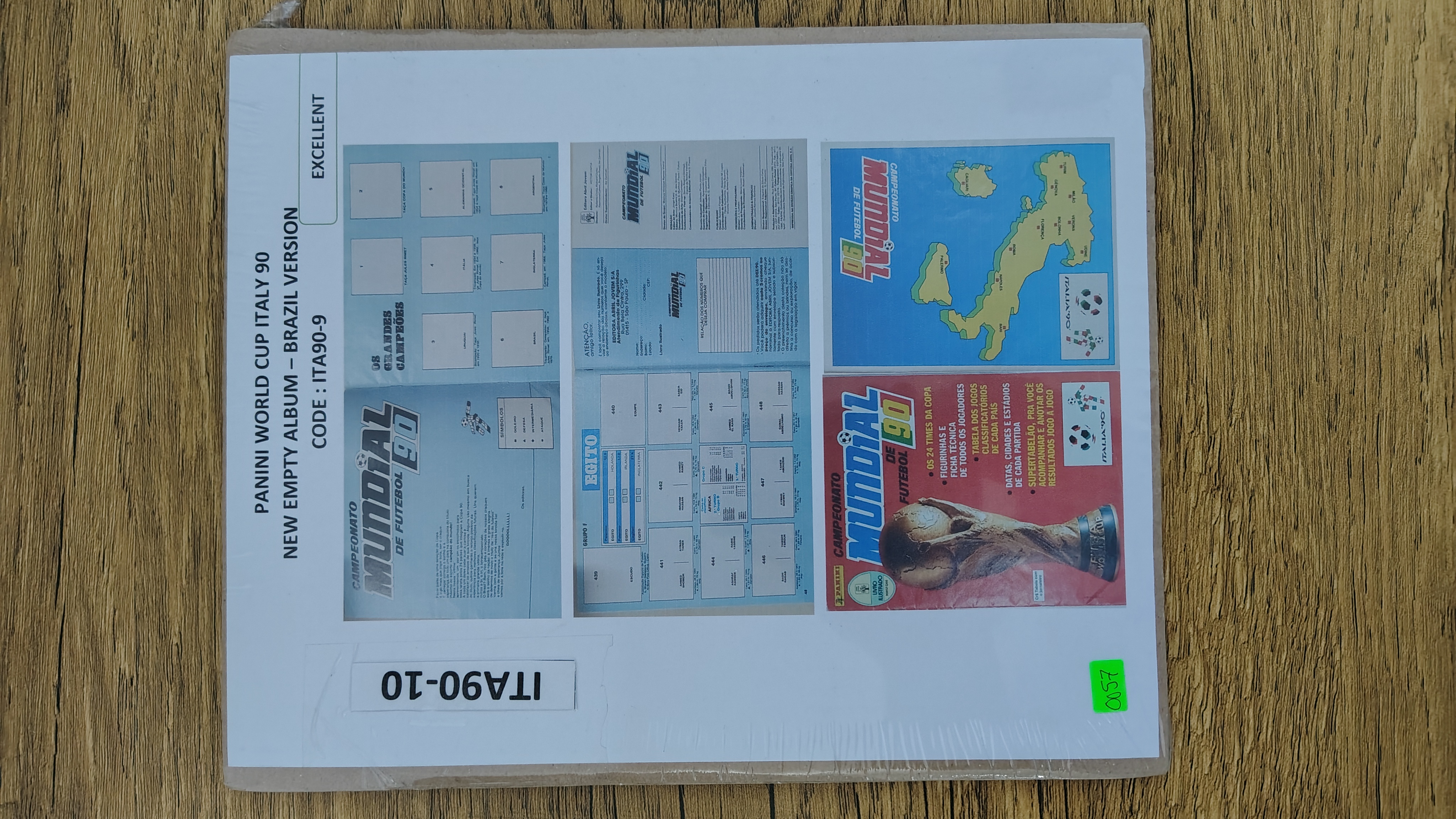 WORLD CUP ITALY 90 - EMPTY ALBUM BRAZIL ED.