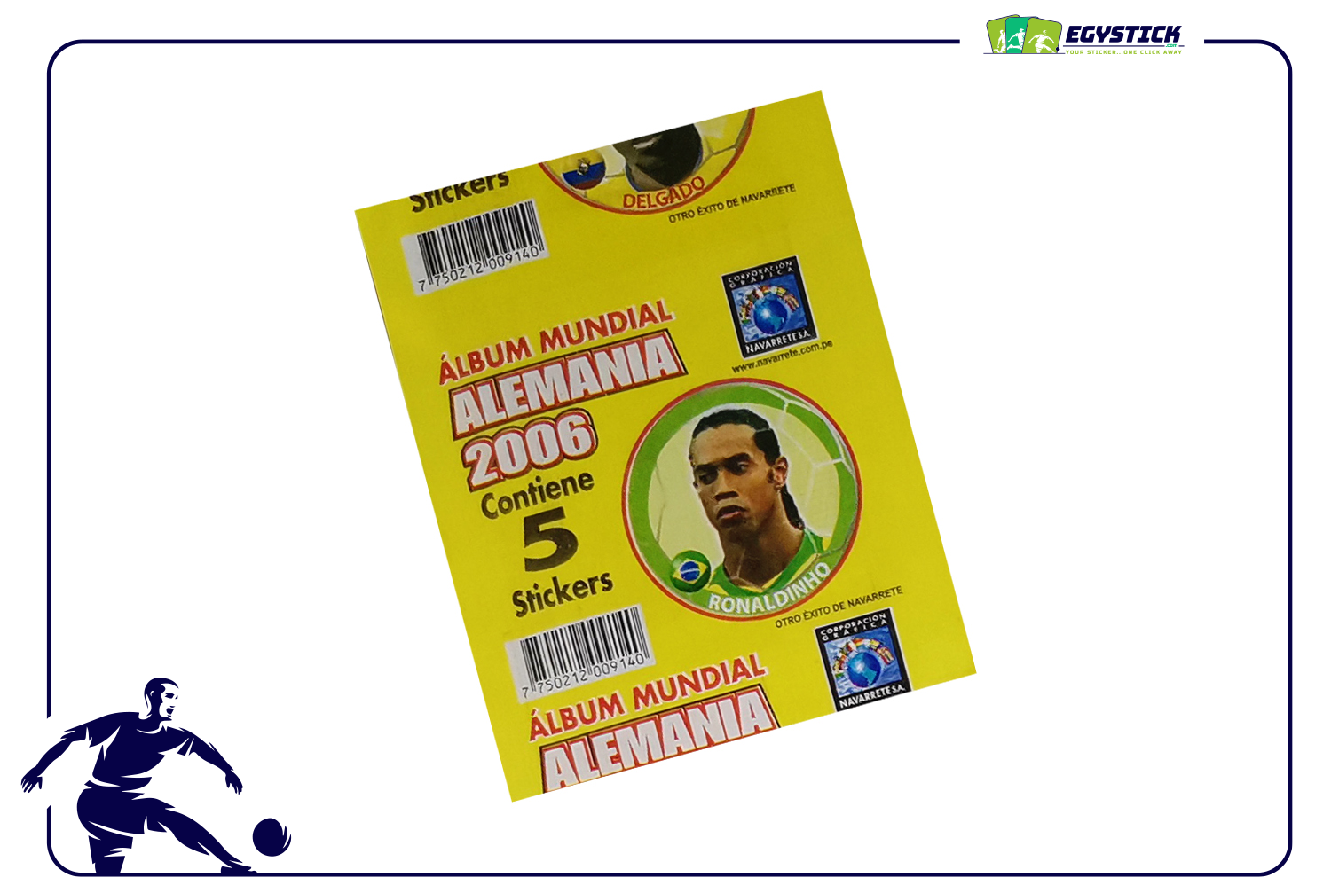 NAVARETE WORLD CUP 2006 - SEALED PACKET " RONALDINHO BACK"