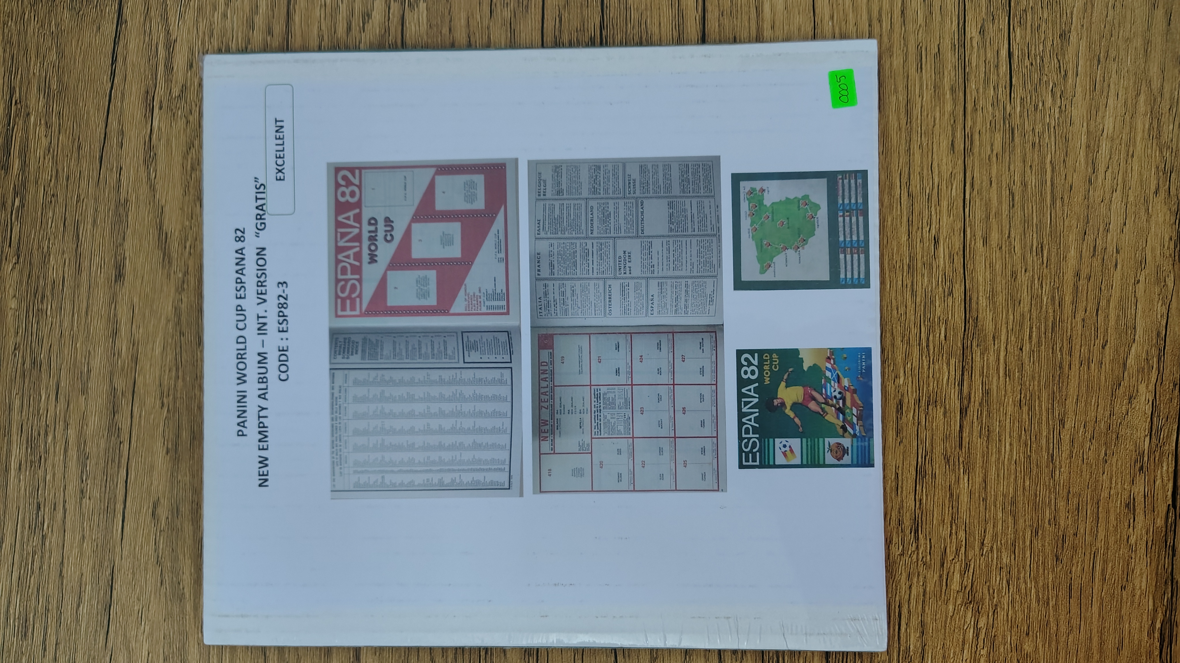 WORLD CUP ESPANA 82 - EMPTY ALBUM INT. VERSION "GRATIS"