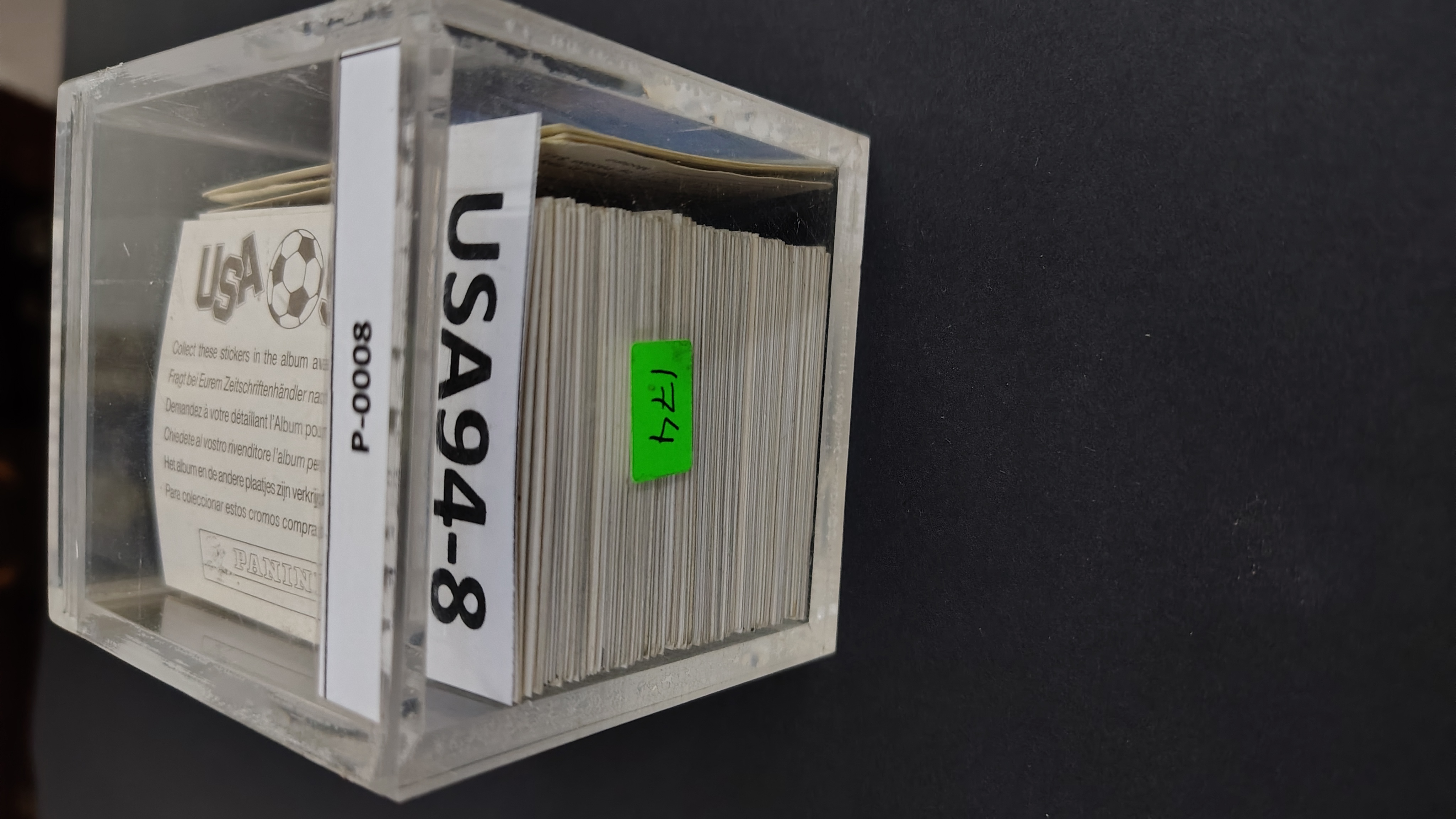 WORLD CUP USA 94- COMPLETE STICKERS SET GERMAN ED. - BROWN BACK