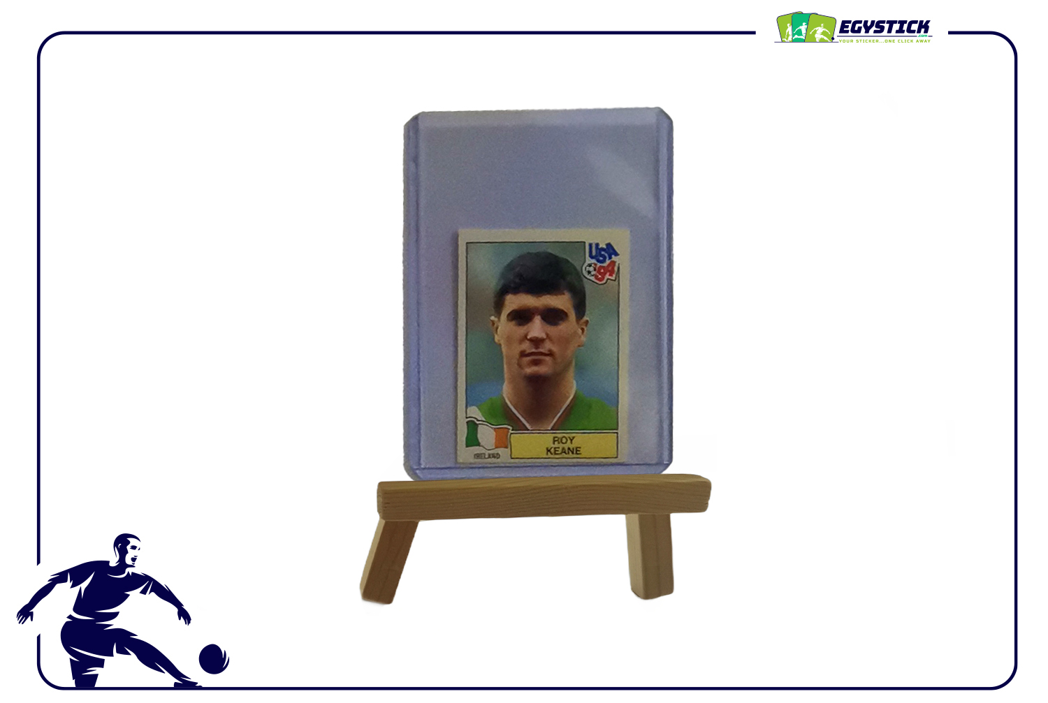 PANINI WORLD CUP USA 94 - ROY KEANE ROCKIE STICKER #330 BB