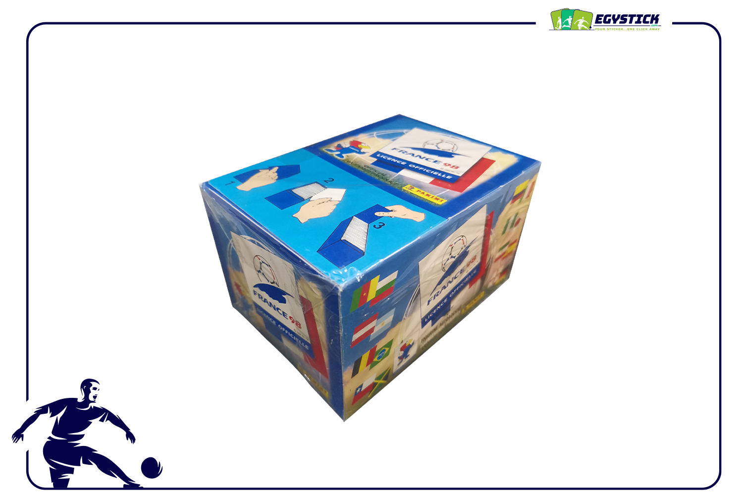 PANINI WORLD CUP FRANCE 98 - FACTORY SEALED BOX 100 PACKETS EUROPE ED.