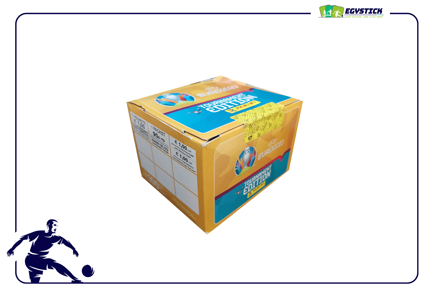 PANINI EURO 2020 - FATORY SEALED BOX 100 packets