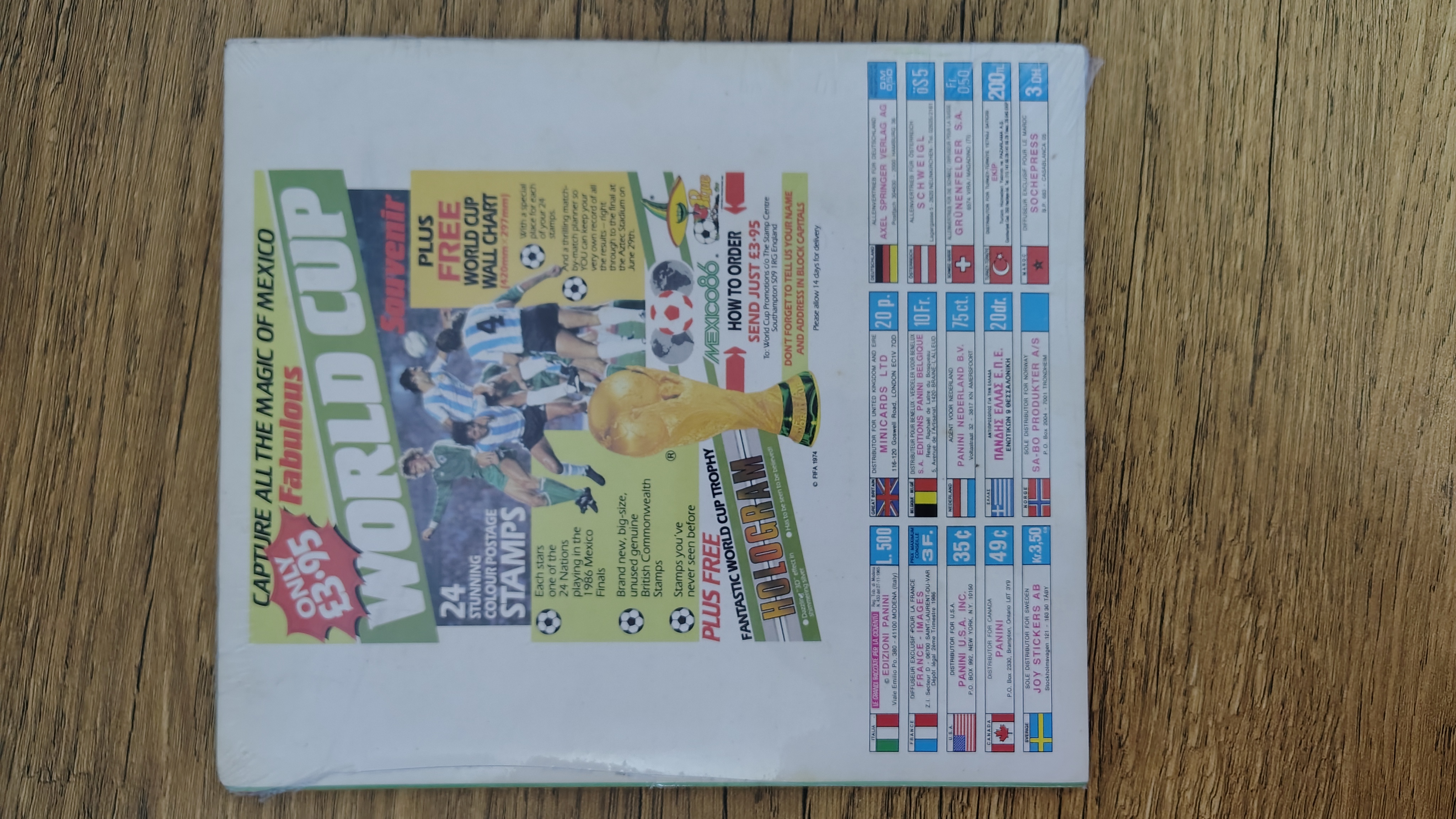 PANINI WORLD CUP MEXICO 86 - NEW ALBUM