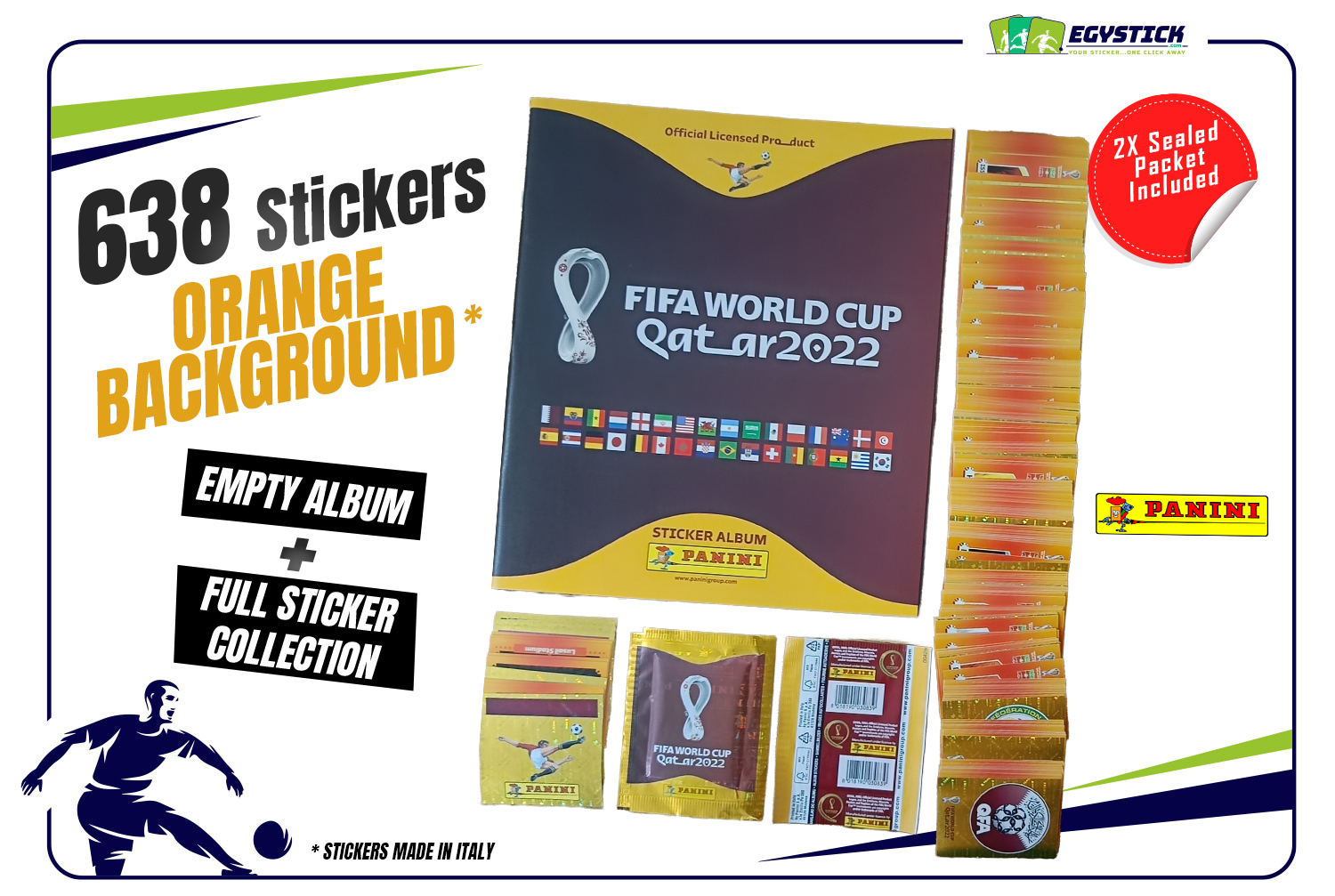 PANINI FIFA WORLD CUP QATAR 2022 COMPLETE COLLECTION INT. VERSION - MEGA SET