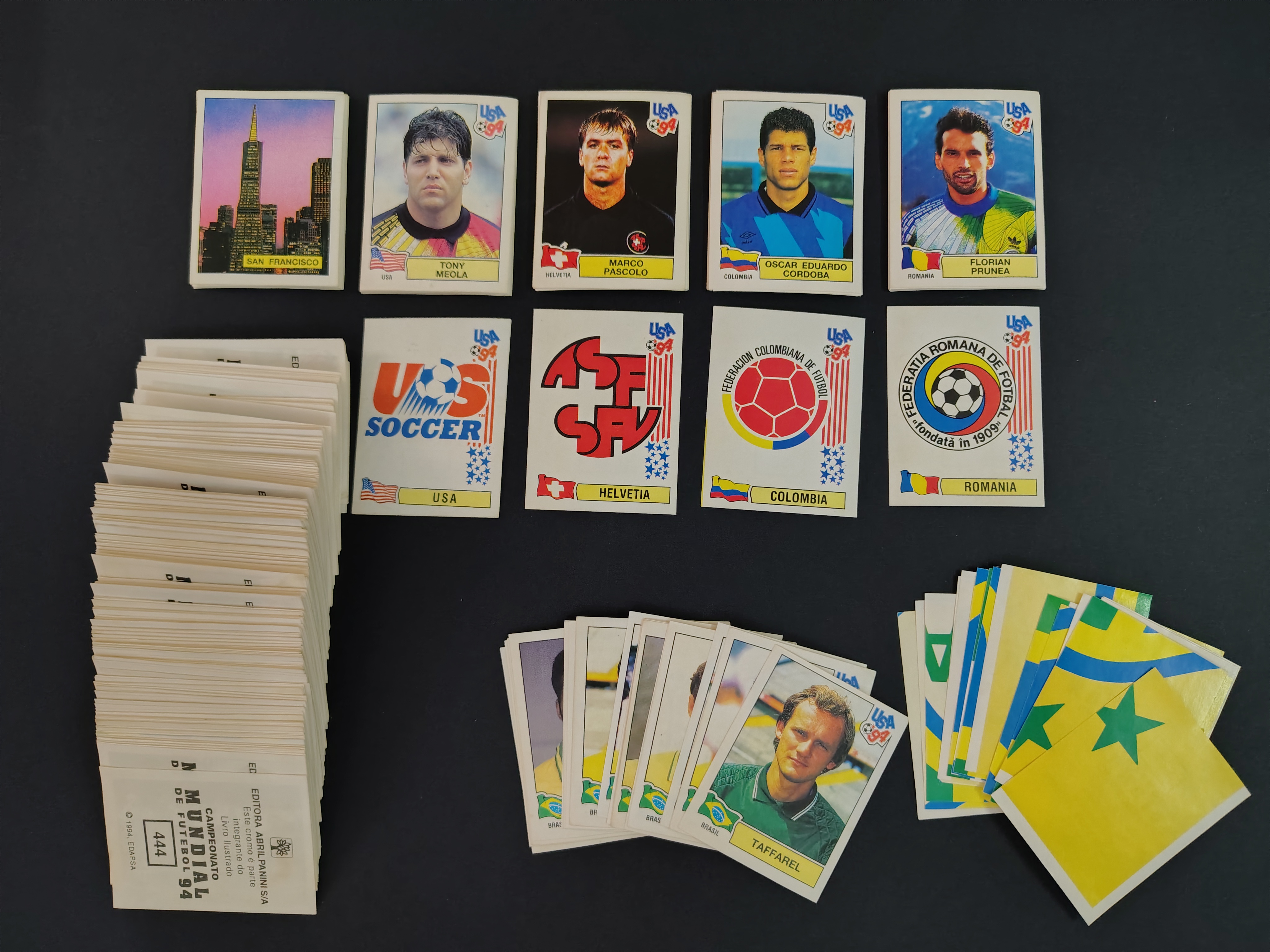 WORLD CUP USA 94 - COMPLETE STICKERS SET BRAZIL ED. "ABRIL PANINI"