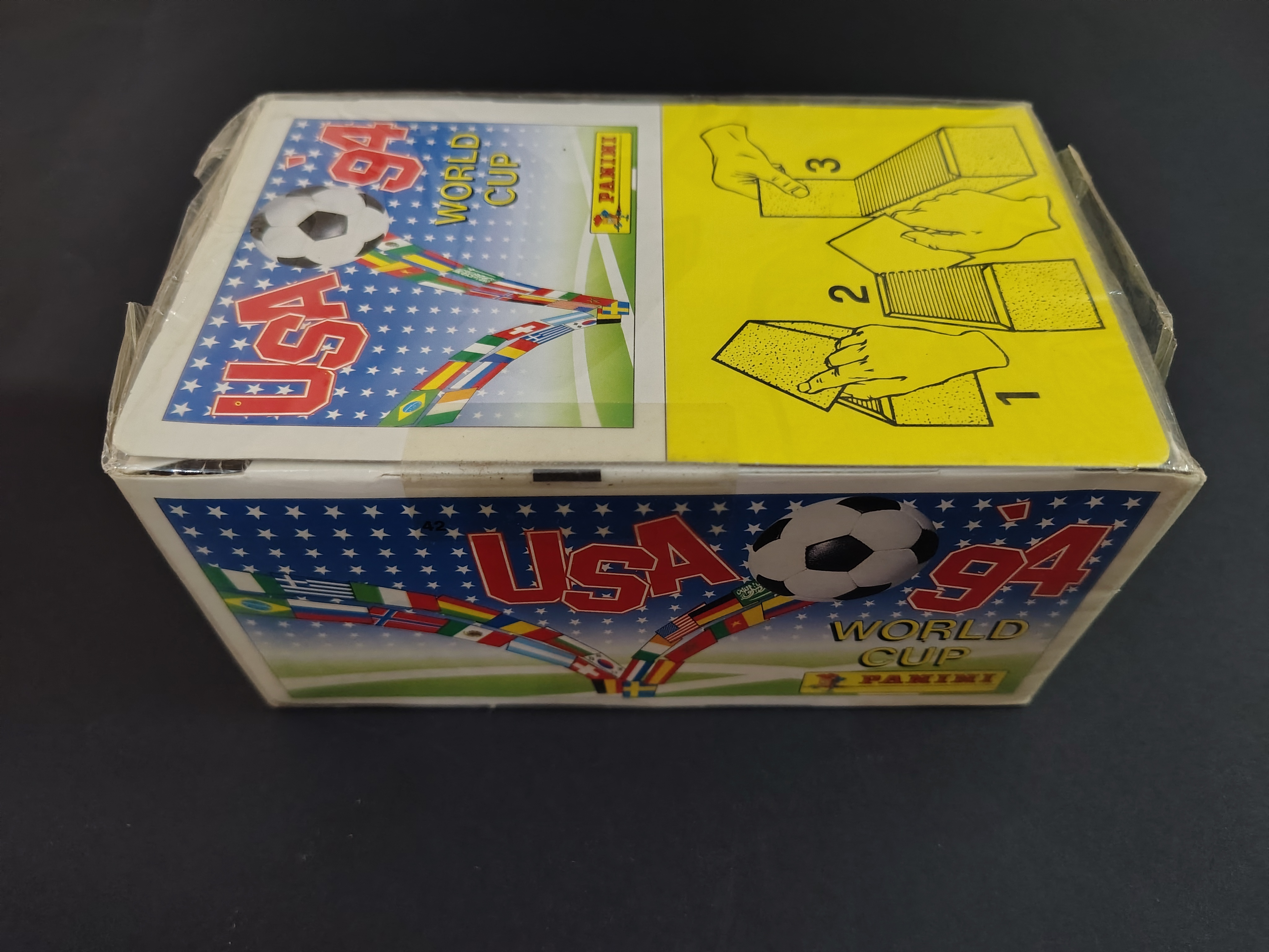 WORLD CUP USA 94 -FACTORY SEALED BOX 100 PACKETS EUROPE ED.