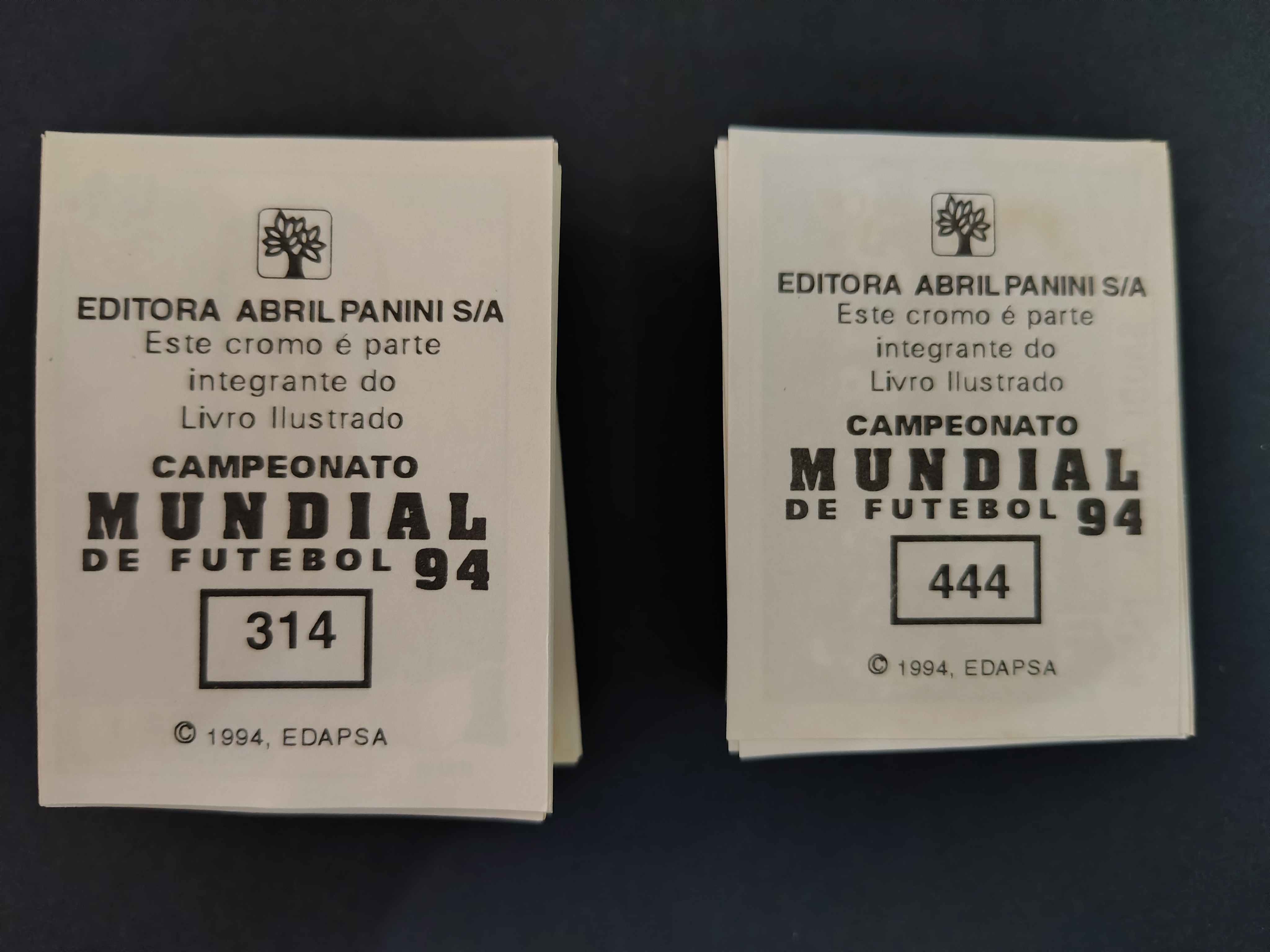 WORLD CUP USA 94 - COMPLETE STICKERS SET BRAZIL ED. "ABRIL PANINI"