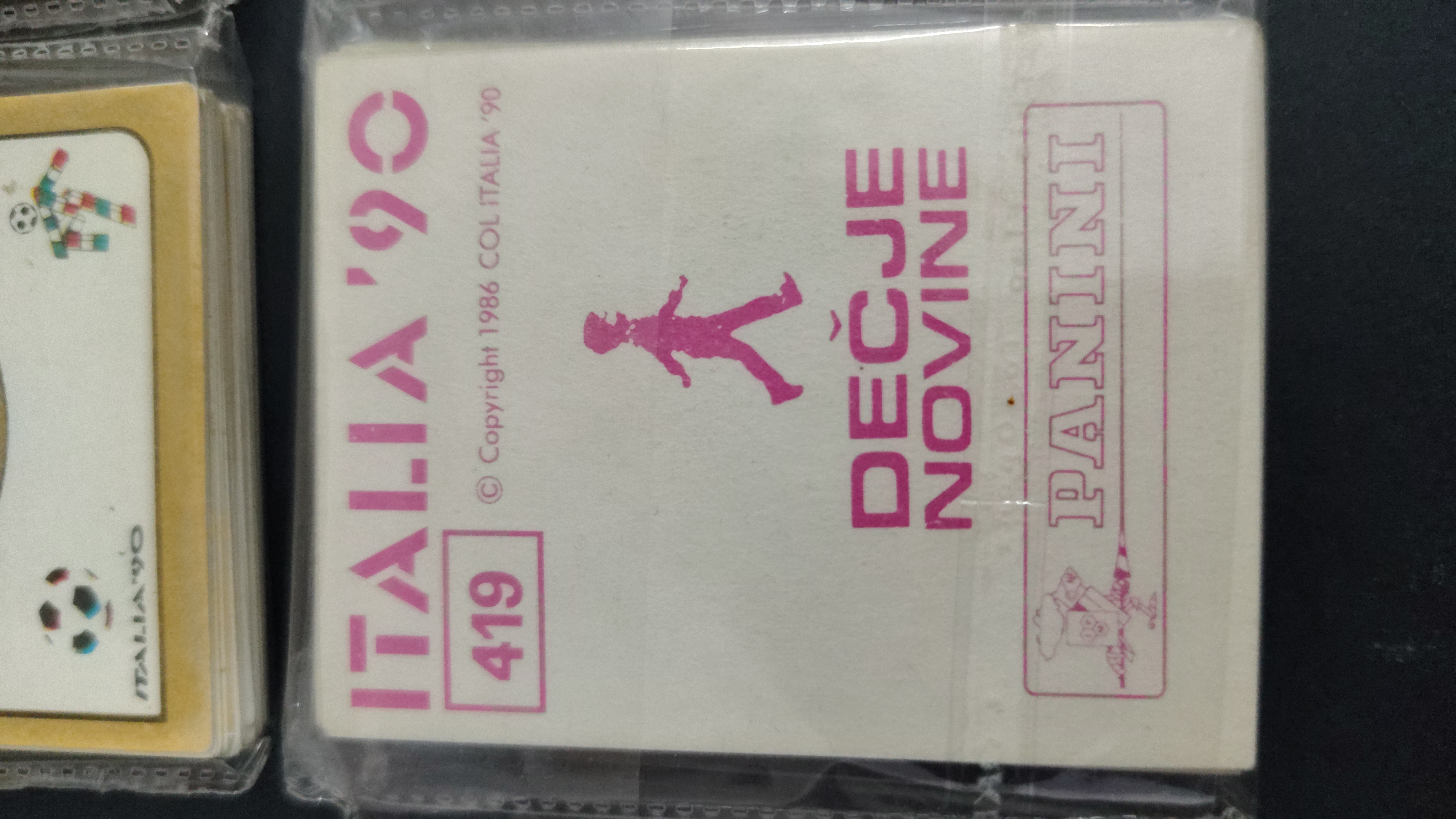 WORLD CUP ITALY 90 - FULL COMPLETE STICKERS COLLECTION DECJE NOVINE