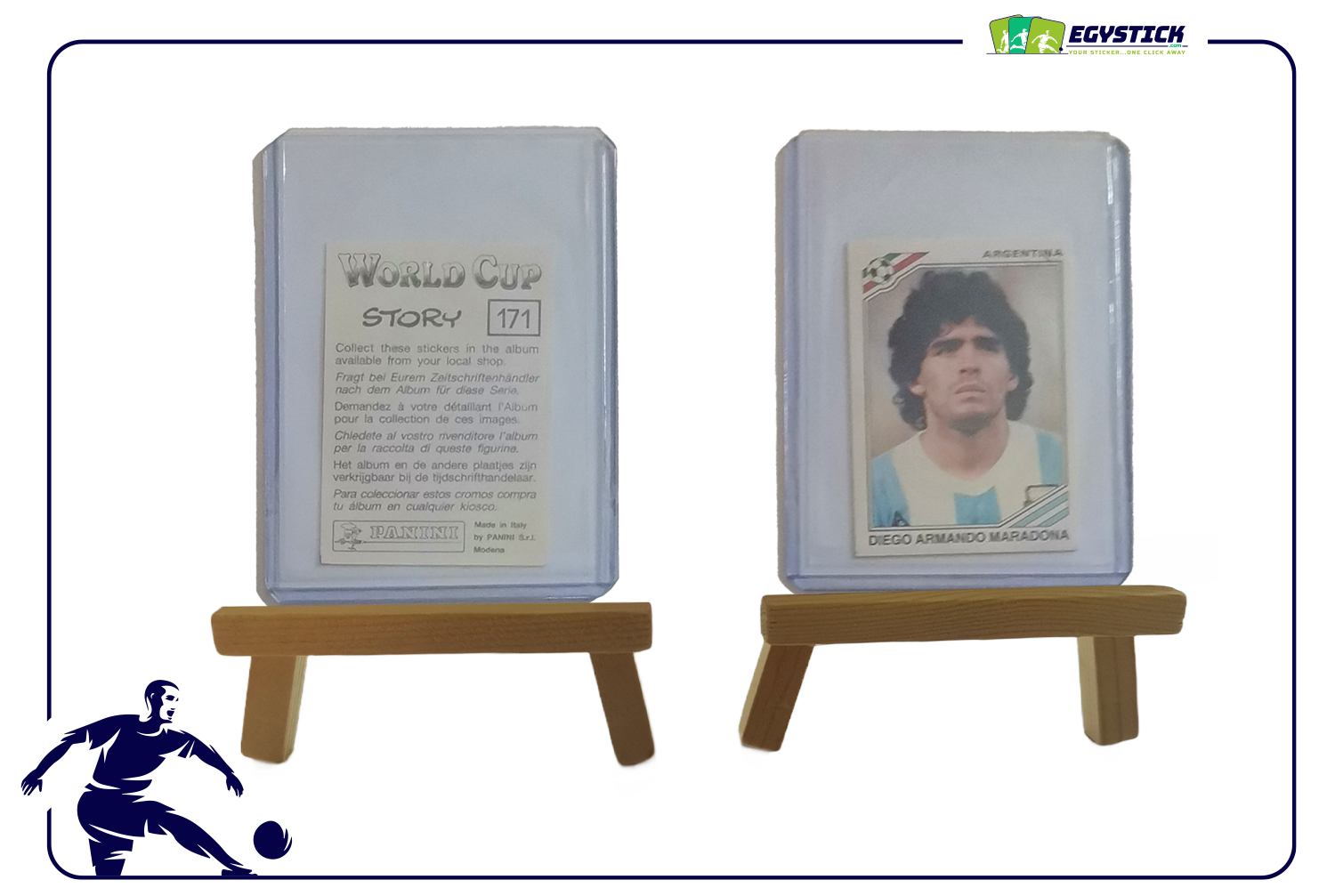 DIEGO ARMANDO MARADONA - PANINI WORLD CUP STORY STICKER #171