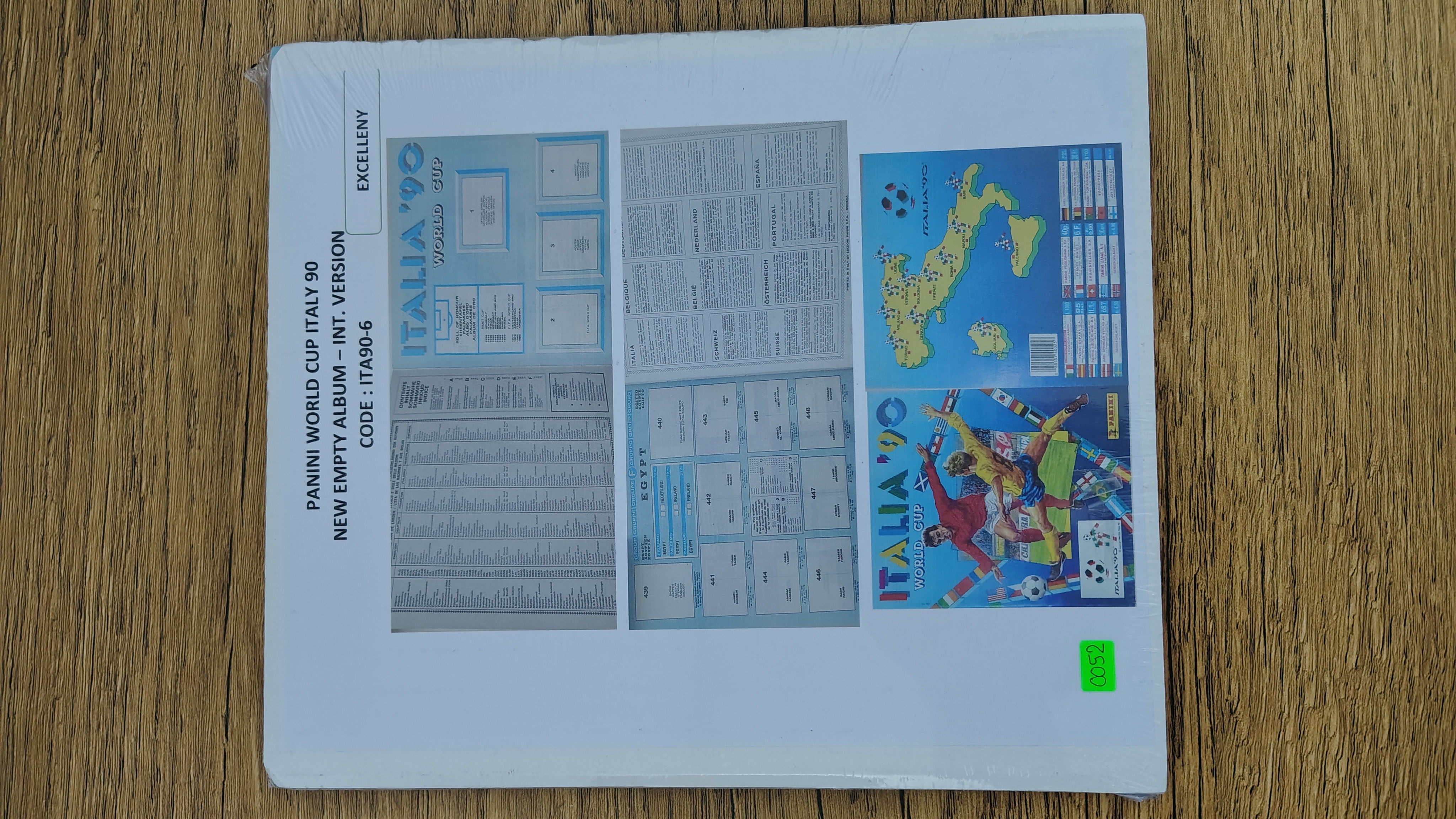 WORLD CUP ITALY 90 - EMPTY ALBUM INT. /EUROPE  ED.