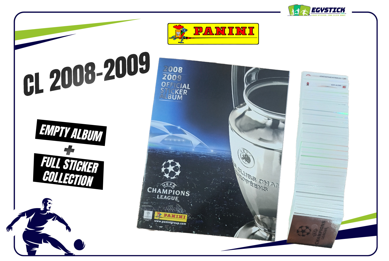 PANINI CHAMIONS LEAGUE 2008-2009 COMPLETE COLLECTION