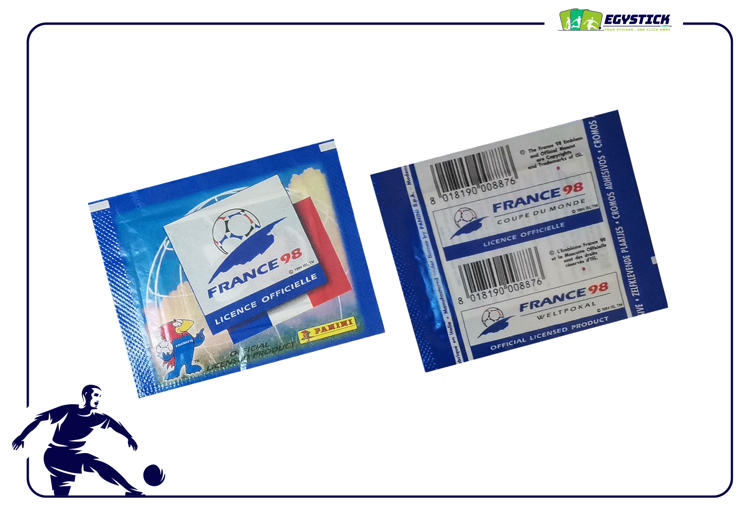 PANINI WORLD CUP FRANCE 98 - SEALED PACKET "HORIZONTAL BACK"