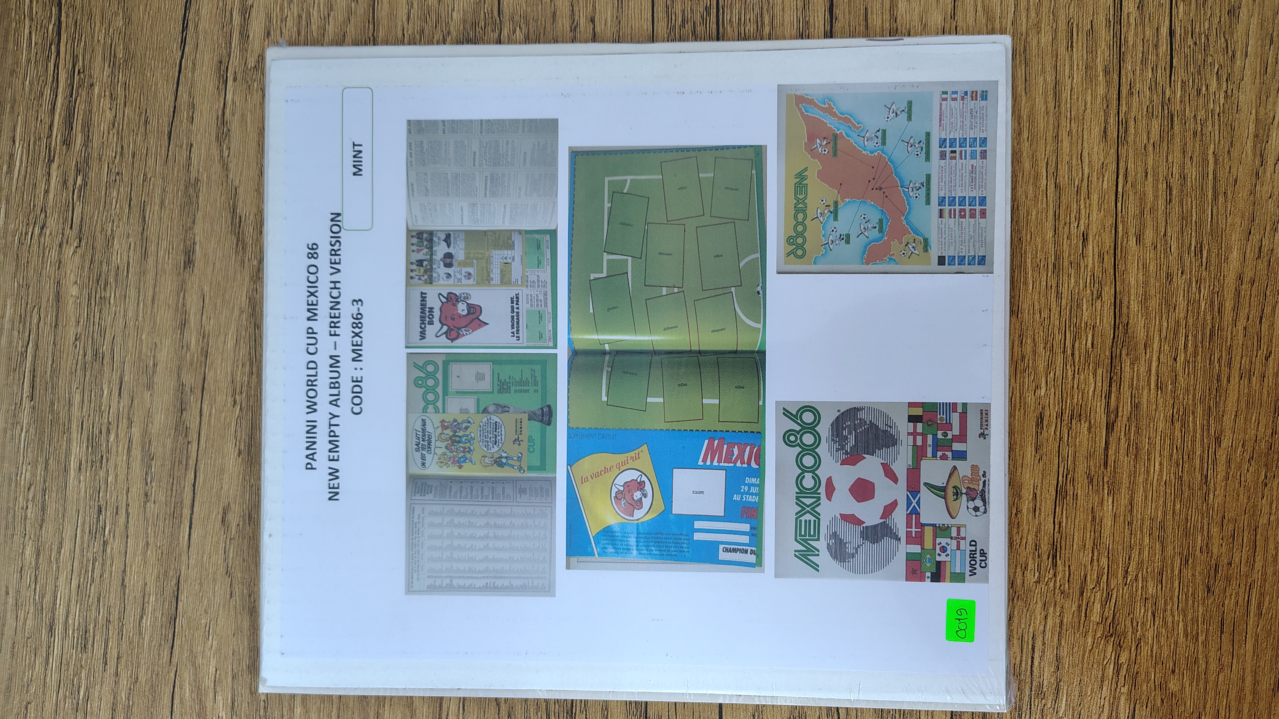 WORLD CUP MEXICO 86 EMPTY ALBUM FRENCH LA VASHE QUI RIT VERSION