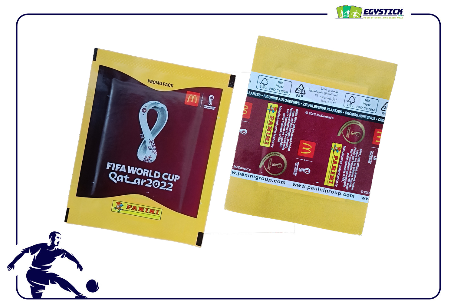 PANINI FIFA WORLD CUP QATAR 2022 - McDonald's QATAR  PROMOTIONAL PACKET