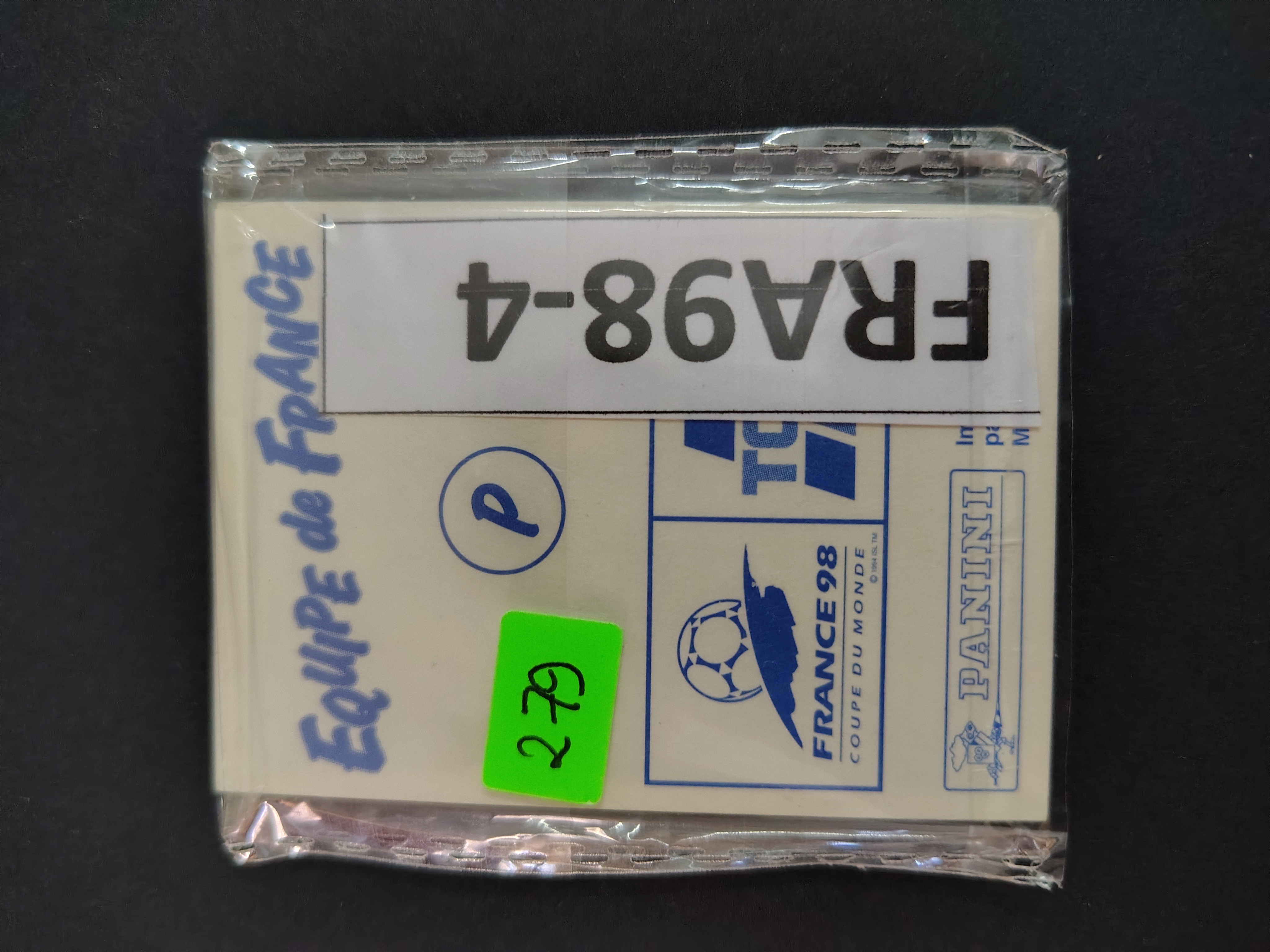 WORLD CUP FRANCE 98 - TOTAL EQUIPE DE FRANCE 98 16 STICKERS SET A-P.