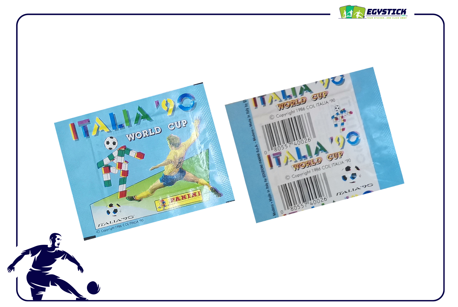 WORLD CUP ITALY 90 - SEALED PACKETS HORIZONTAL BACK