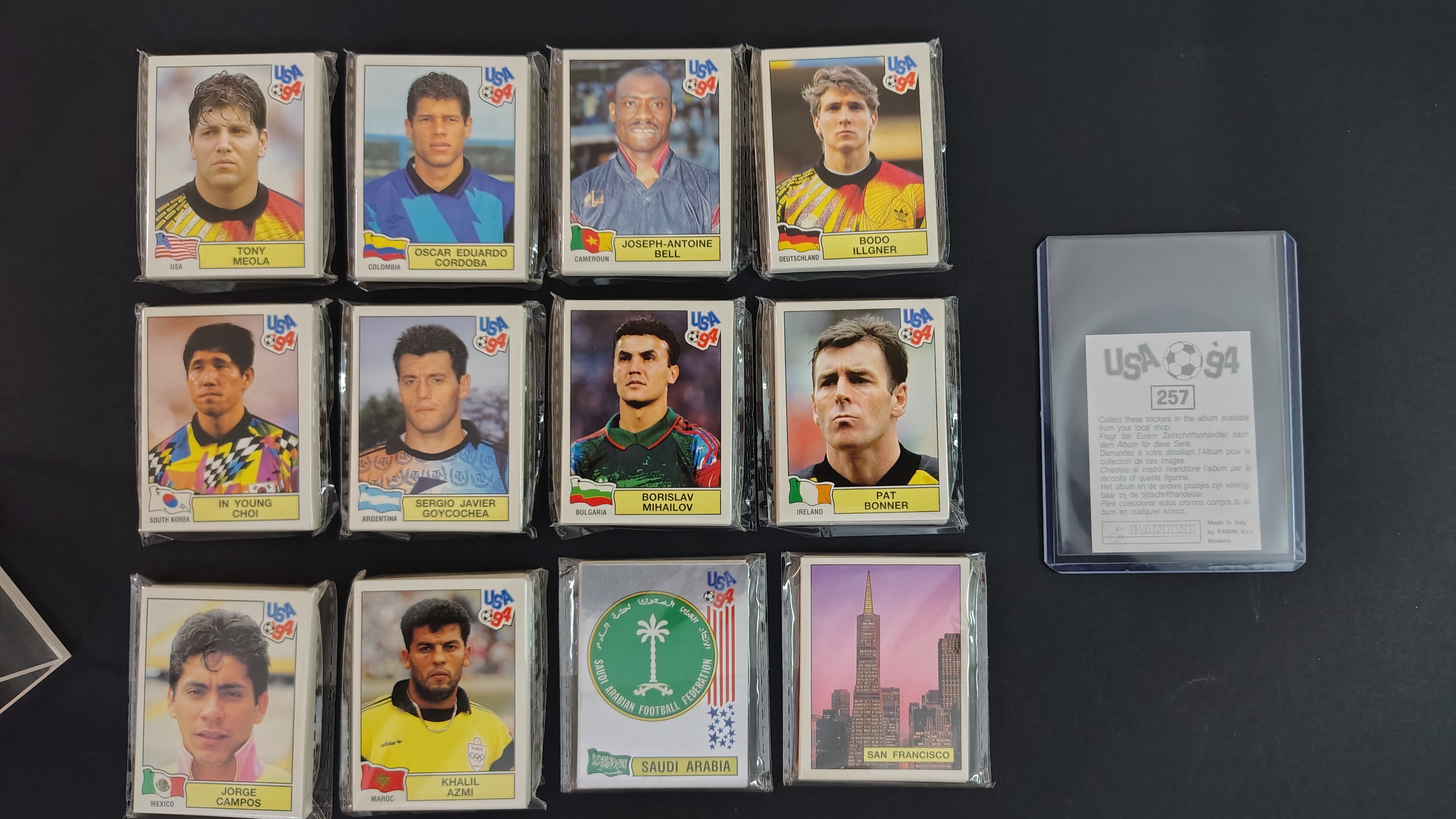 PANINI COMPLETE STICKERS SET INTERNATIONAL 444 ED.