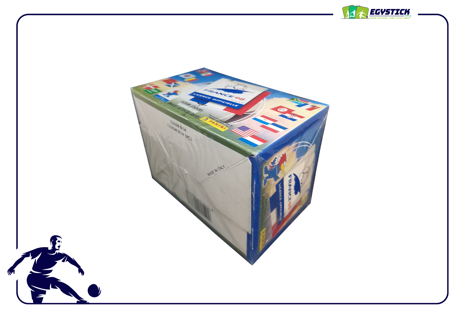 PANINI WORLD CUP FRANCE 98 - FACTORY SEALED BOX 100 PACKETS EUROPE ED.