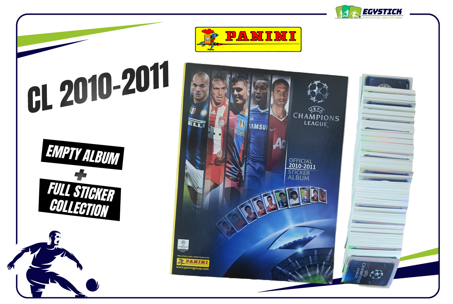 PANINI CHAMIONS LEAGUE 2010-2011 COMPLETE COLLECTION