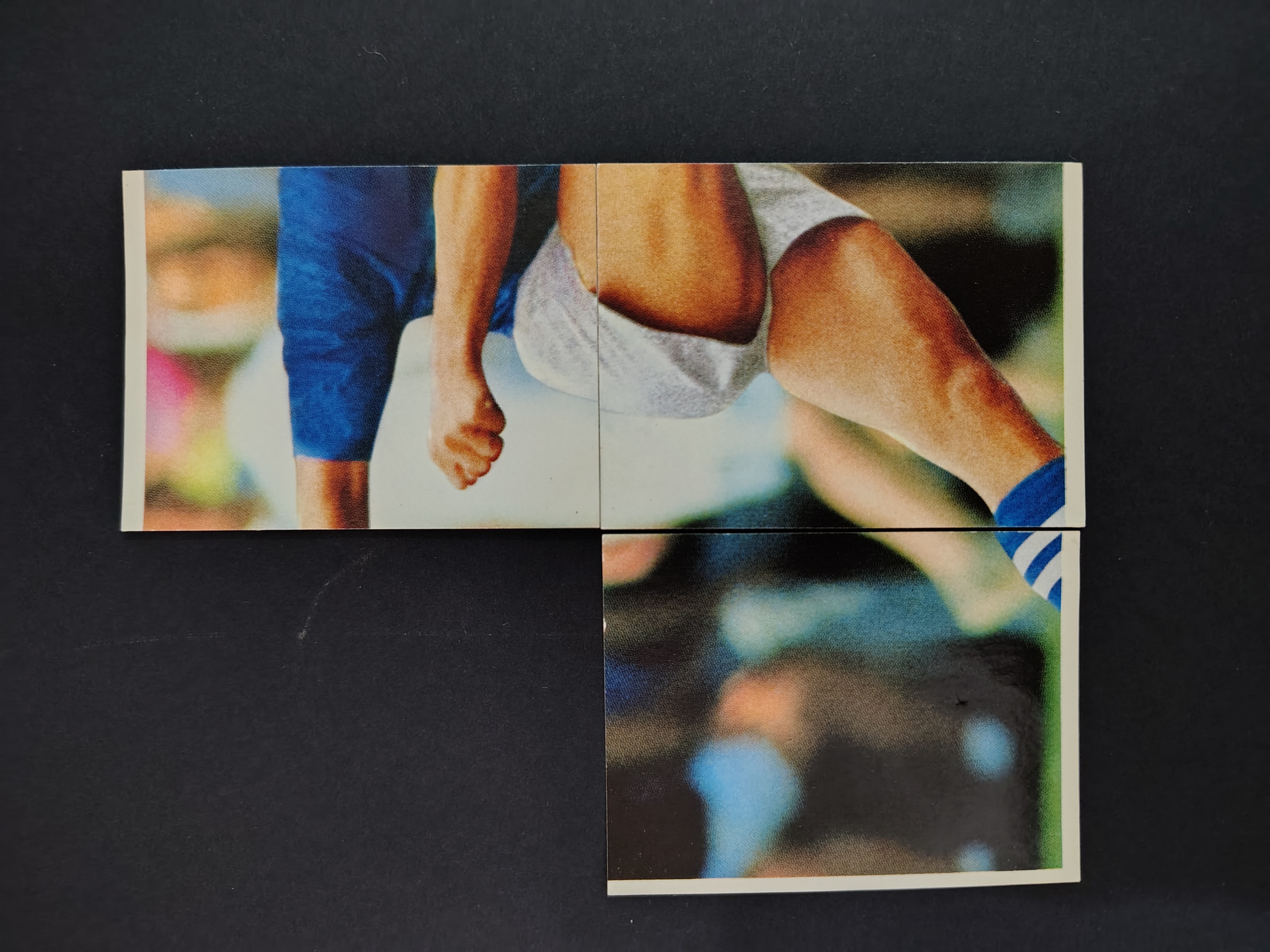 WORLD CUP FRANCE 98 - DANONE SPAIN "Cree en tus sueños " 6 STICKERS PUZZLE