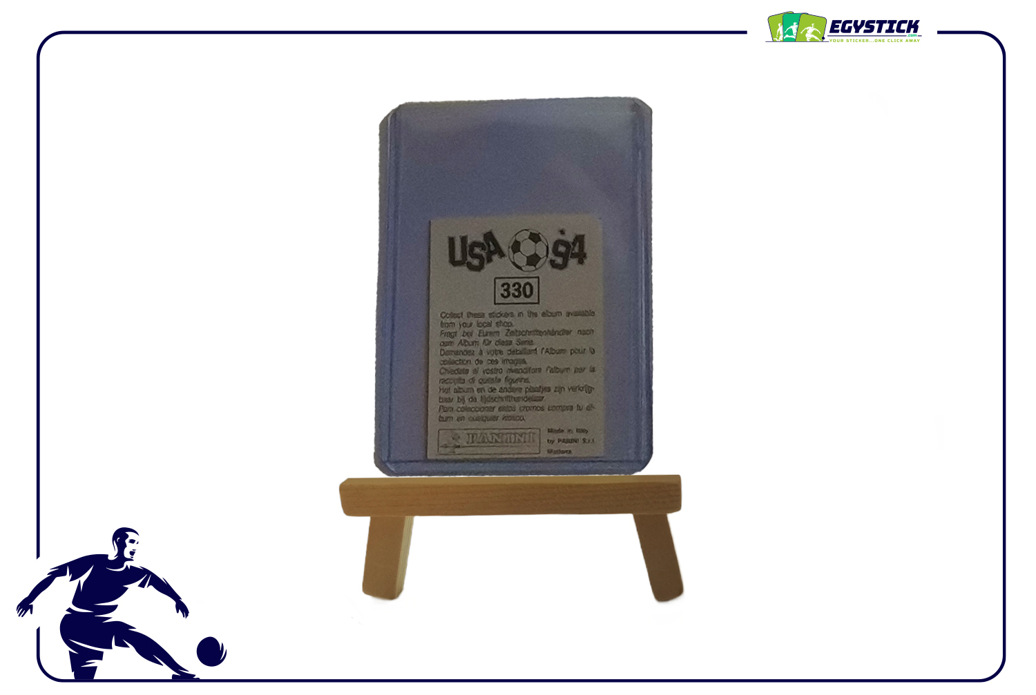 PANINI WORLD CUP USA 94 - ROY KEANE ROCKIE STICKER #330 BB