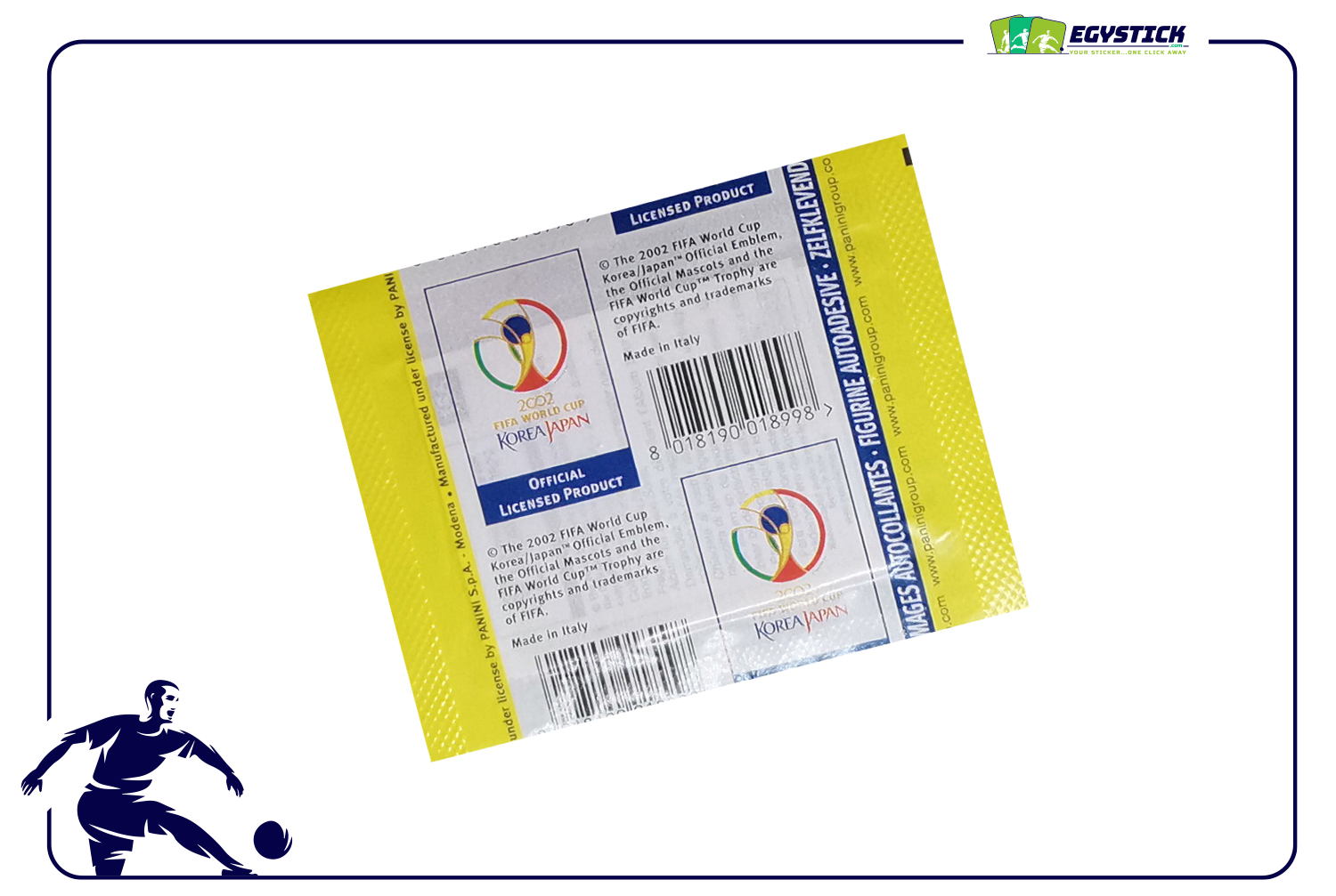 PANINI WORLD CUP KOREA & JAPAN 2002 - SEALED  PACKET "HORIZONTAL BACK"