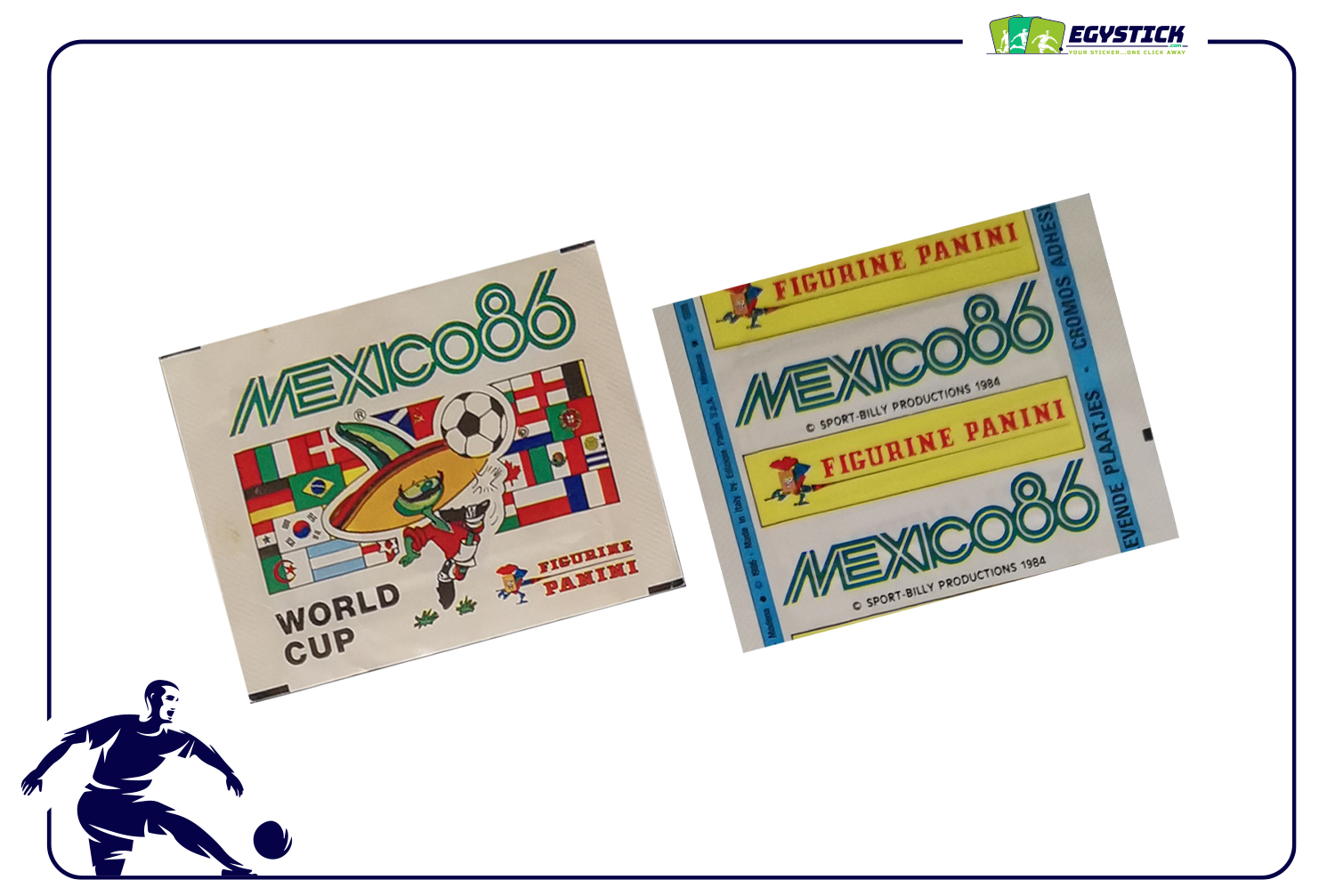 PANINI WORLD CUP MEXICO 1986 - SELAED PACKET HORIZONTAL BACK"